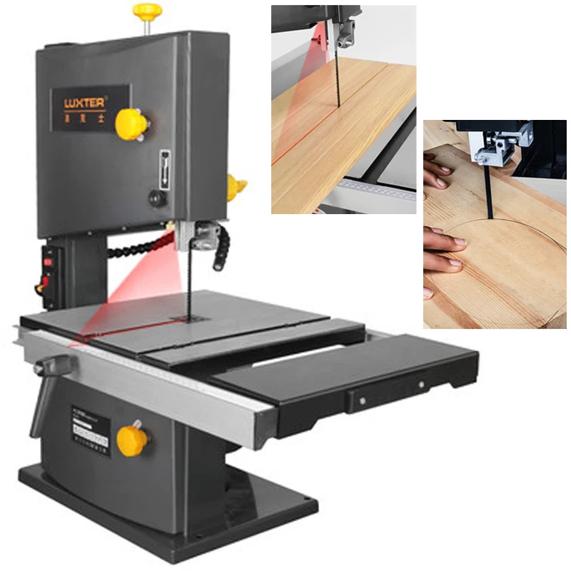 9 Inch Band Sawing Machine 8 Woodworking Wire Saw 350/550W Jig 220V Desktop 85/89MM Cutting Tool Metal Table ADJ230 | Инструменты