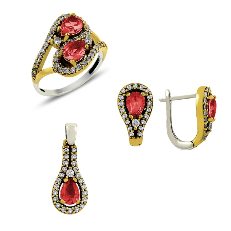

Серебряный аутентичный каплевидный узор Silverlina
