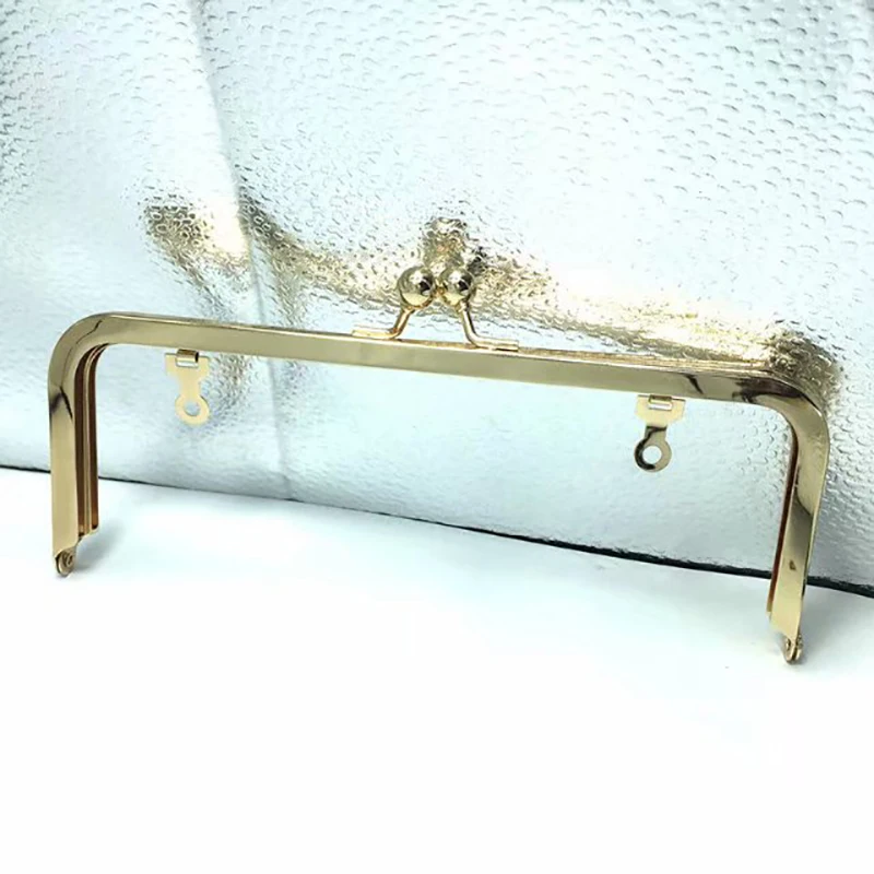 8 x 3 inch brass /Gold /Nickel purse frame with loops metal handle standard ball clasp 12pcs/lot | Багаж и сумки