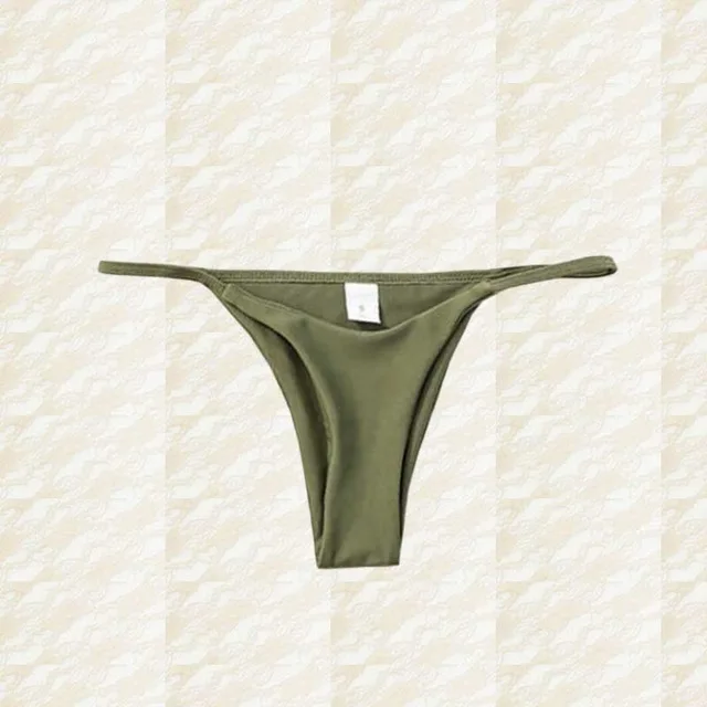 only panty Сексуальное бикини в форме треугольника набор женский сплошной купальный костюм Пляжный Купальник Одежда для женщин, с низкой талией красный купальник Biquini - Цвет: only panty