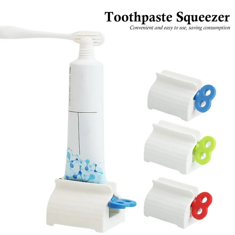 

Toothpaste Dispenser Manual Bathroom Toothpaste Tube Squeezer Multifunctional Facial Cleanser Rolling Rack Hand Cream Squeezer