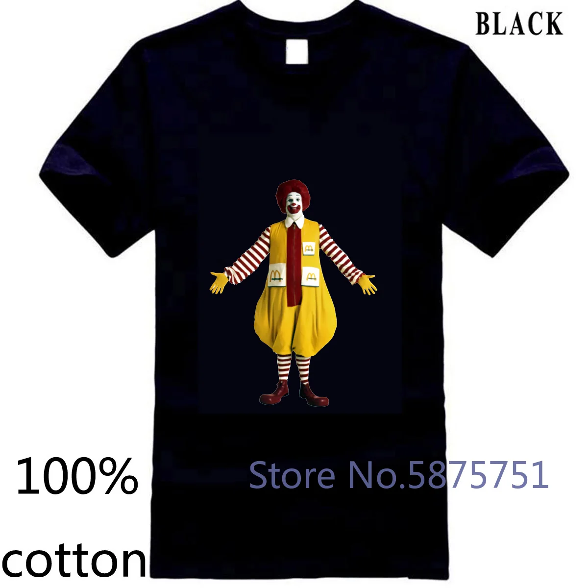 Клоун Рональд Макдональд ретро 1970 е фаст фуд гамбургер Мужская футболка с