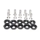 10 шт., автомобильная Модифицированная шестигранные крепежные детали шайба, бампер, вогнутые винты, алюминиевые шайбы и болт M6 для Honda QRF002-TP