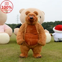 inflatable cute furry plush bear mascot costume fursuit advertising promotion halloween cosplay party furry dress animal adult