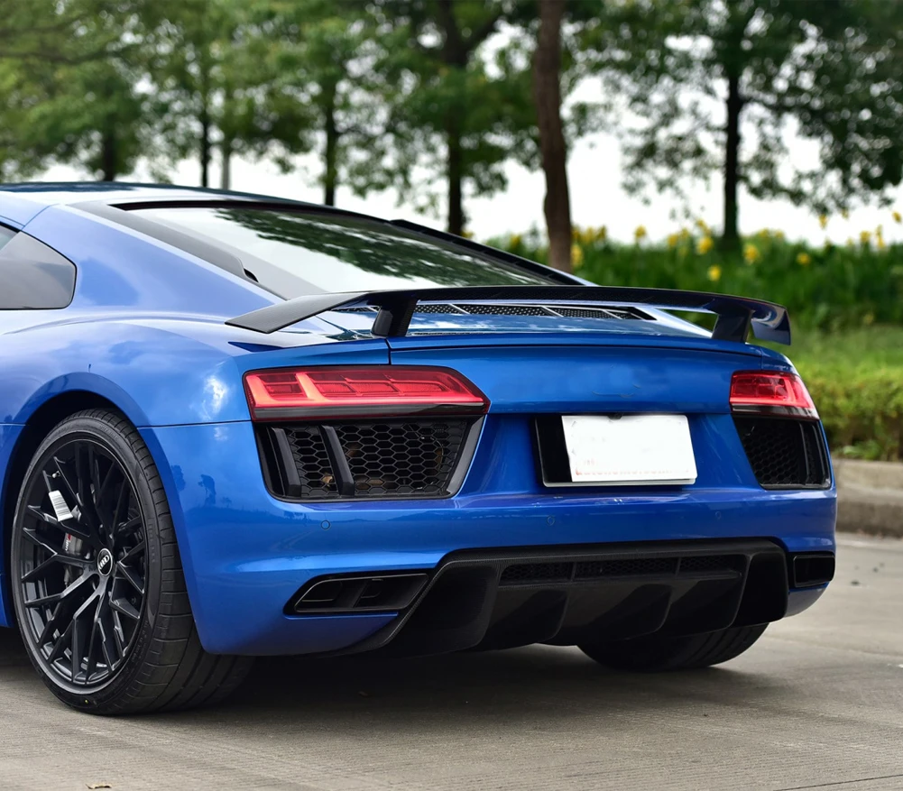 Спойлер spyder УГЛЕРОДНЫЙ спойлер для audi R8 coupe Convertible v8 v10 не подходит Wing Lip Sticker 2016 и