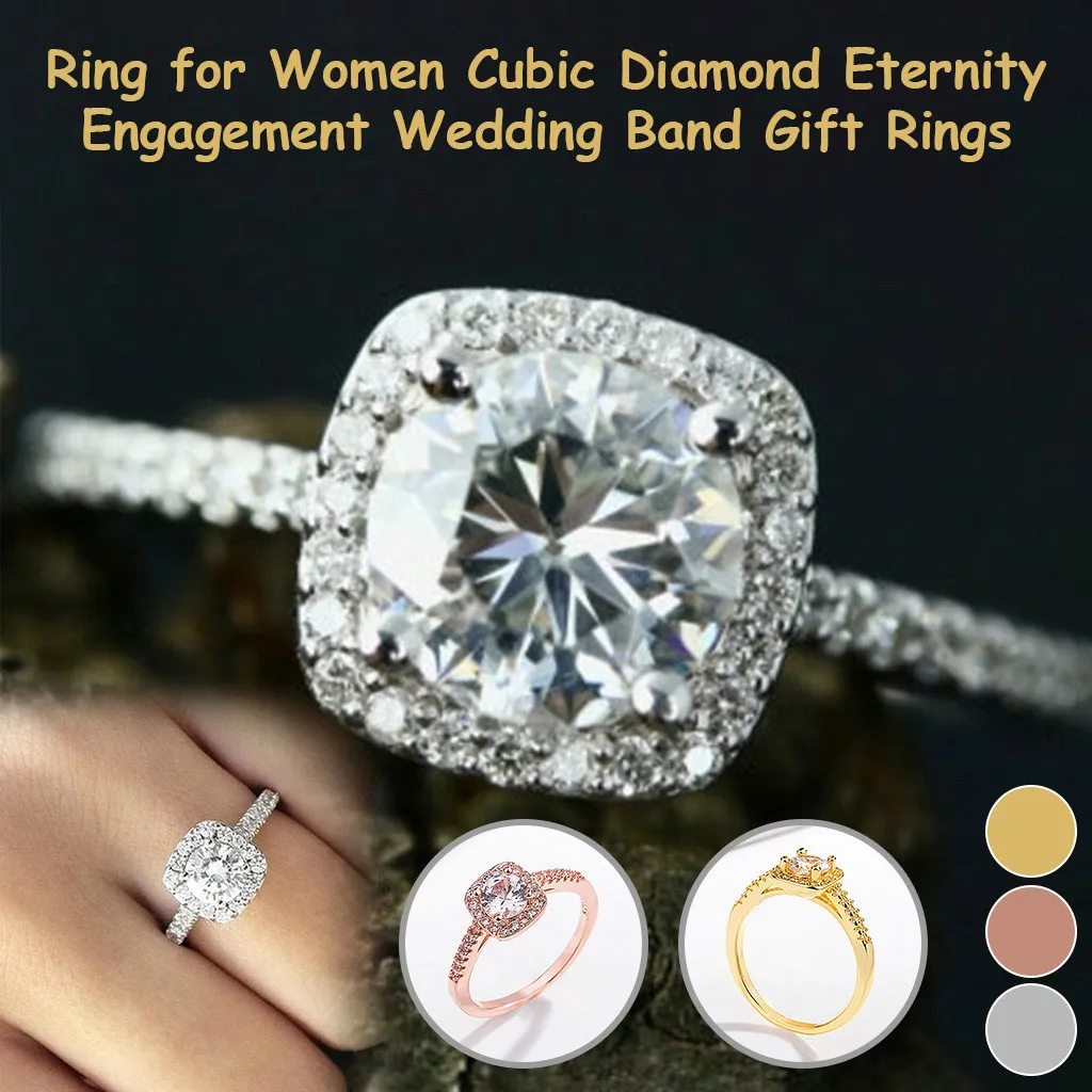 Роскошное женское кольцо Anillos plata para mujer обручальные кольца вечности Подарочные