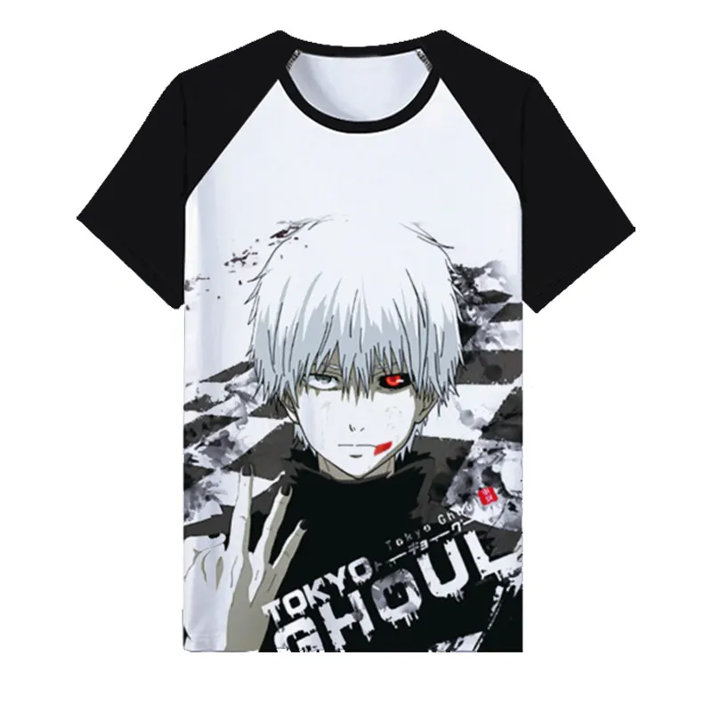 Токийский Гуль футболка новинка японское аниме Ken Kaneki костюм для косплея удобная