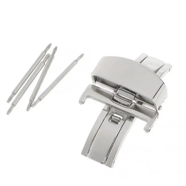 Застежка-бабочка из нержавеющей стали пряжка для часов застежка ремня 20 мм |