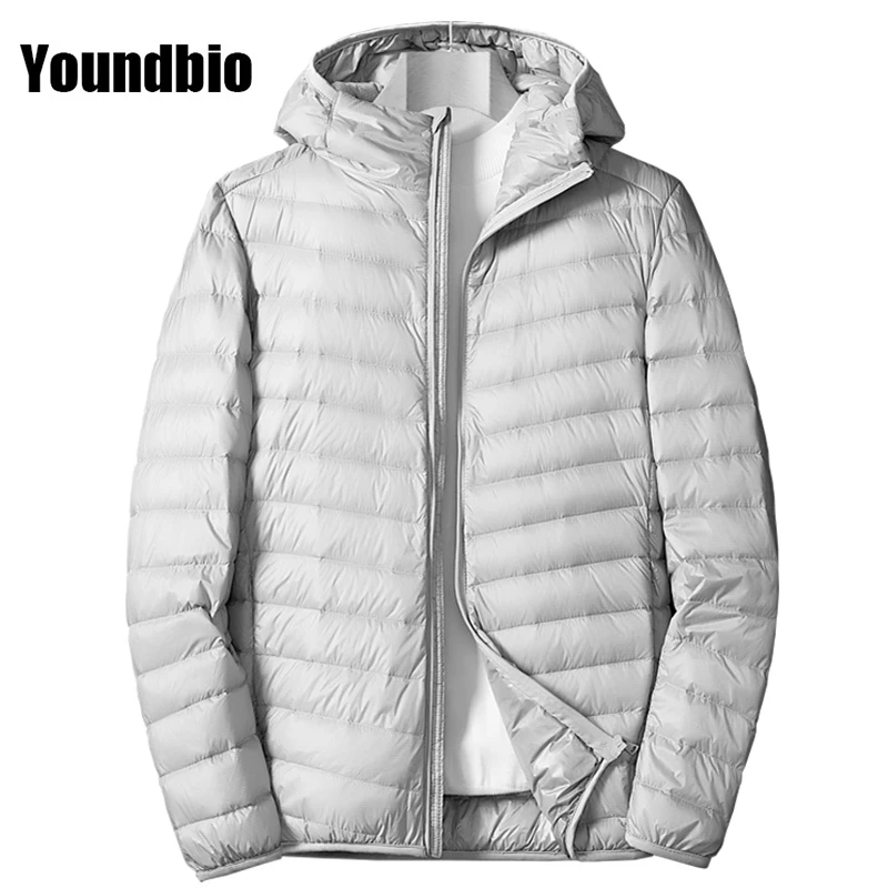 

Men Down Jacket 50% Velvet Content Loose Large Size Thin Down Jacket Golden Classic Fashion Warm Slim Casual Down Jacket Men 6XL