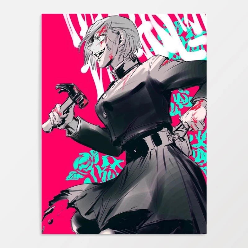 

Jujutsu Kaisen Anime Pictures HD Printed Kugisaki Nobara Canvas Painting Wall Artwork Poster Home Decoration Living Room Modular