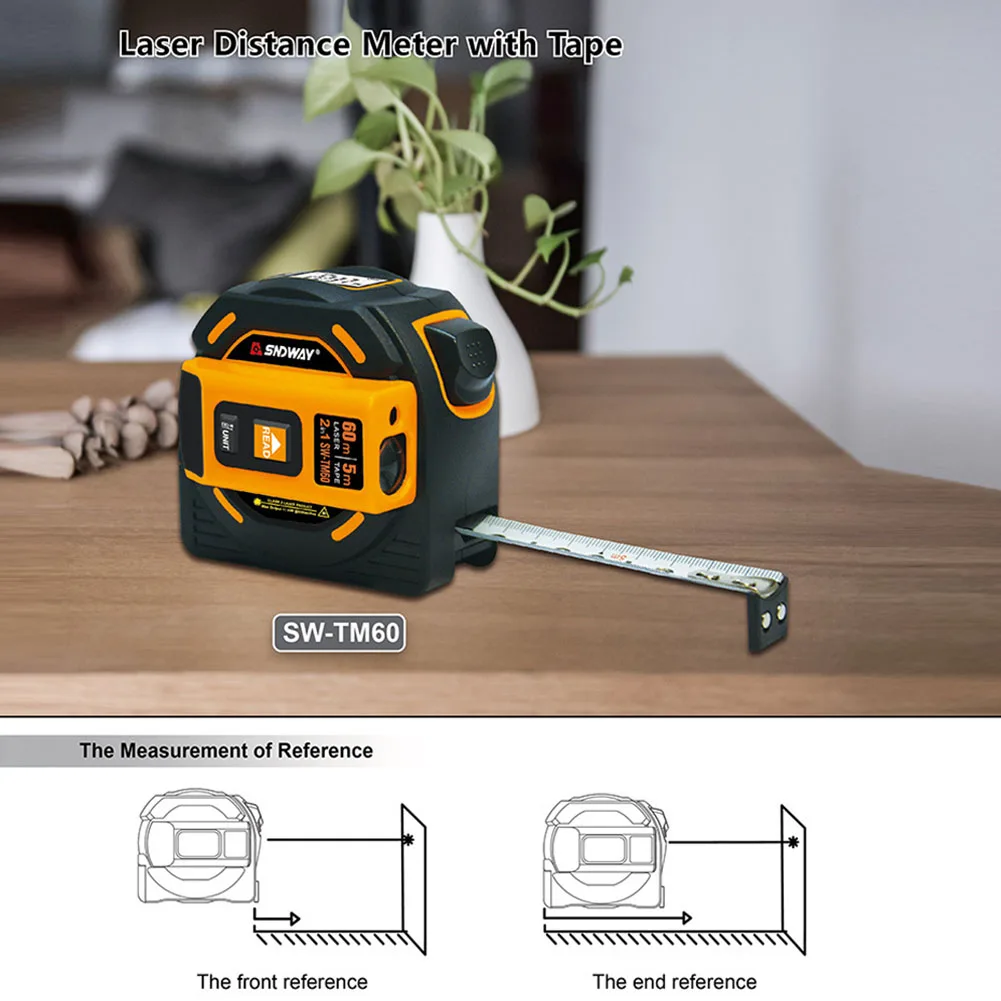 Измерительный инструмент лазерный дальномер 40 м 60 лазерная рулетка цифровой