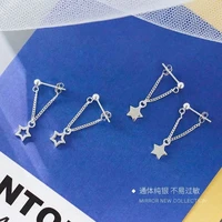 literary fresh five point star cute star ear hanging fashion creative romantic studs japanese and korean earrings women