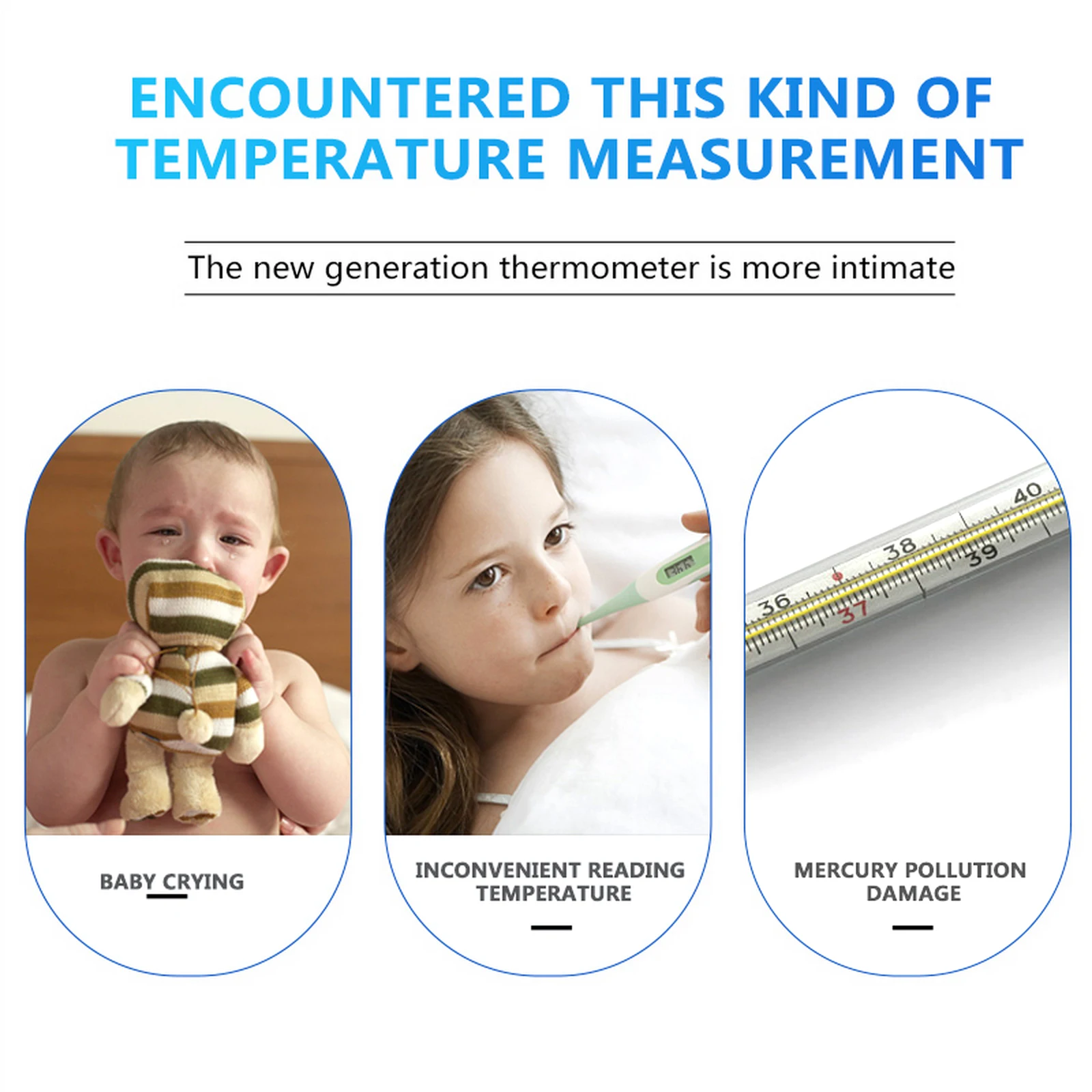 

LCD Digital Thermometer Infared Forehead Thermometer Gun Non-Contact