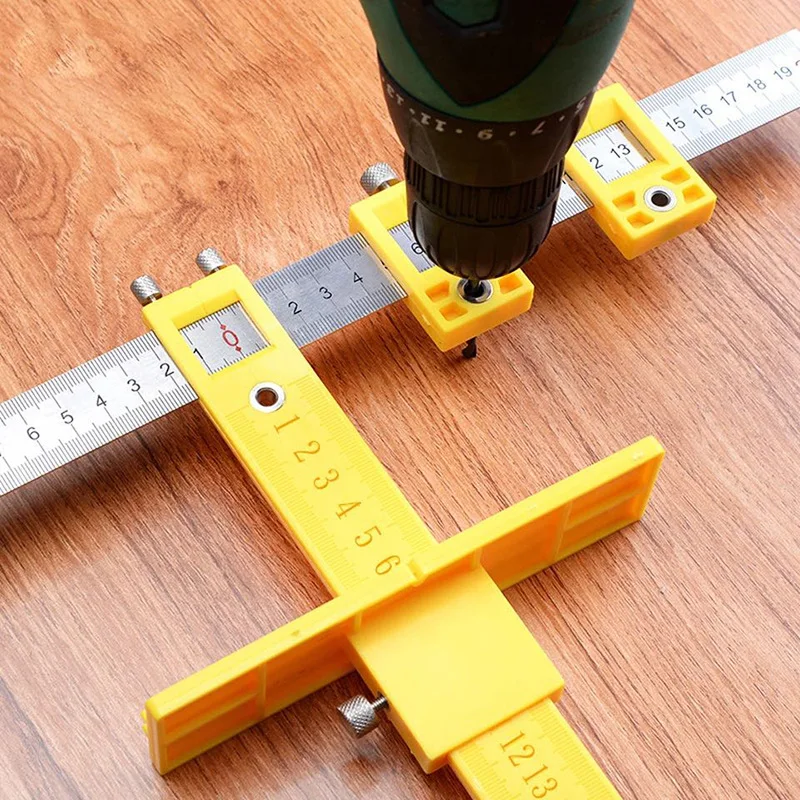 

Detachable Hole Punch Jig Tool Center Drill Bit Guide Set Sleeve Cabinet Hardware Locator Wood Drilling Woodworking Tool