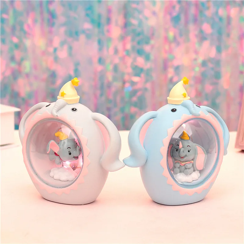 Dumbo ночник смолы фигурки#2351 украшения дома игрушки коллекционная игрушка подарок на день рождения детей