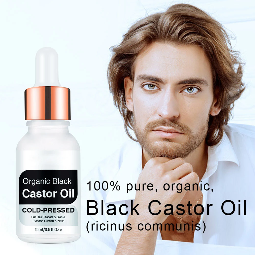 

Черное касторовое масло, сыворотка для роста ресниц, против выпадения волос, лечение волос, питательное масло для ухода за волосами