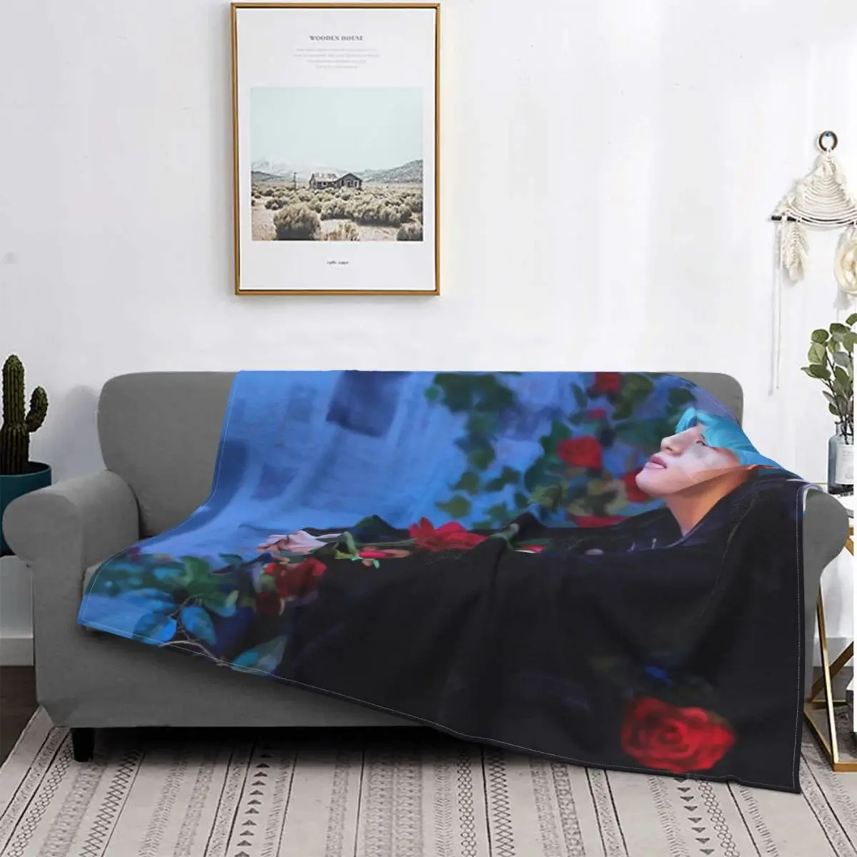 

Одеяло Taehyung, покрывало в клетку, x, плюшевое пушистое покрывало для пикника