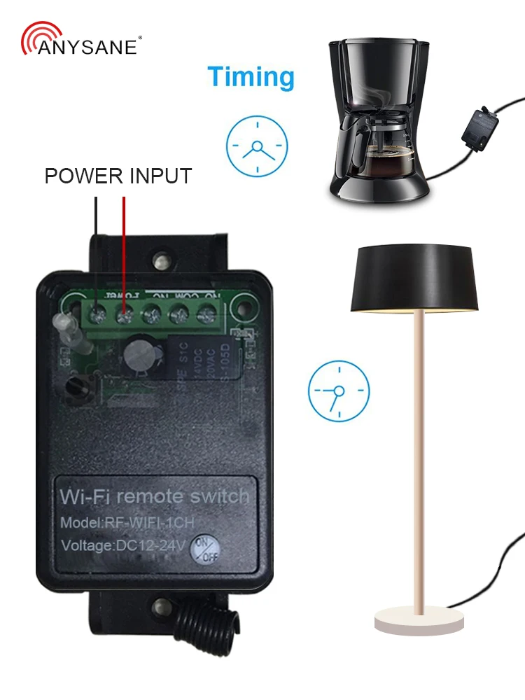 ANYSANE беспроводной Wifi Пульт дистанционного управления DC12-24V Rf 433 МГц умный пульт