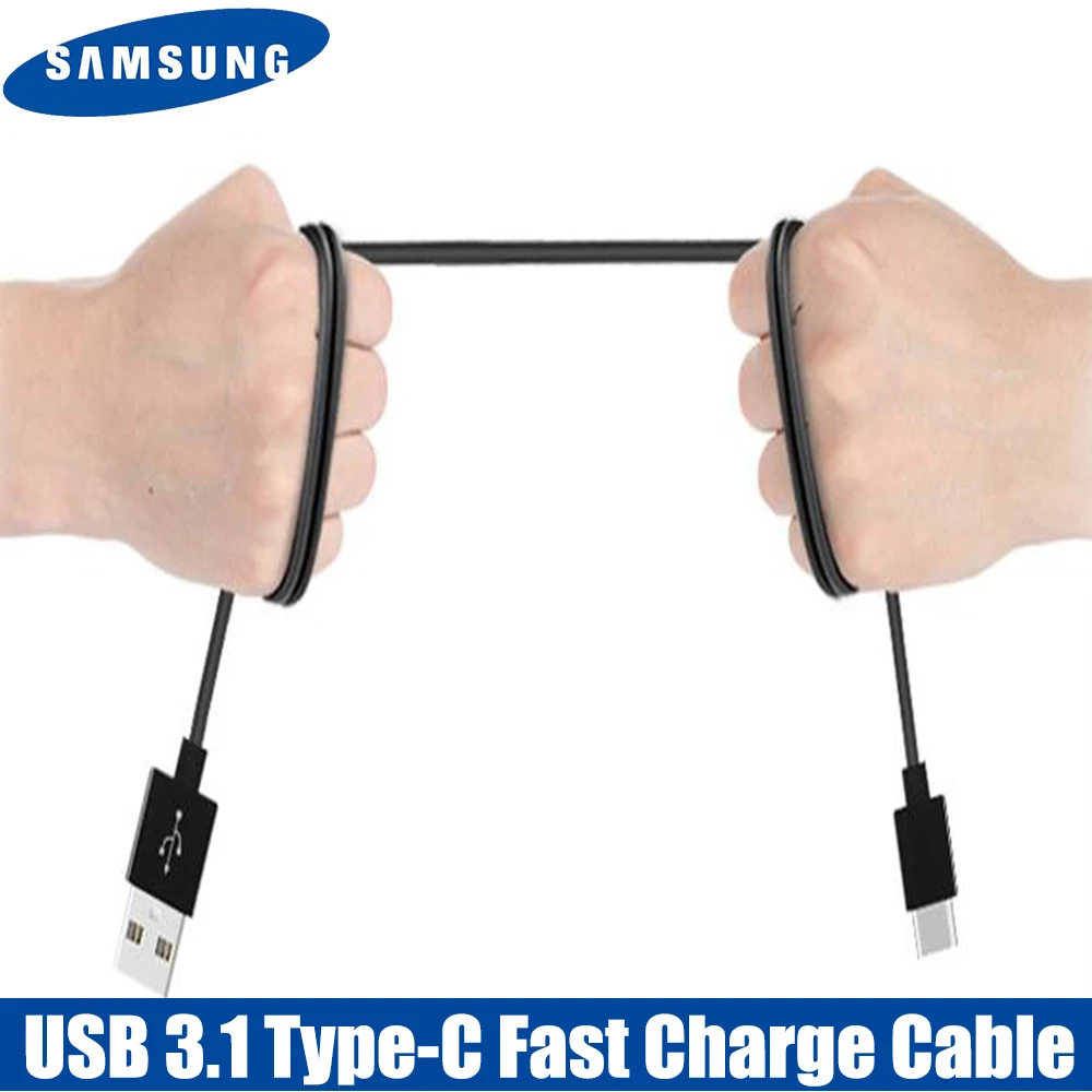 Кабель для быстрой зарядки Samsung galaxy 28/120/150/200/300 см USB 3 1 Тип C S8 S9 Plus S10e Note 10 9 A7 A8 -