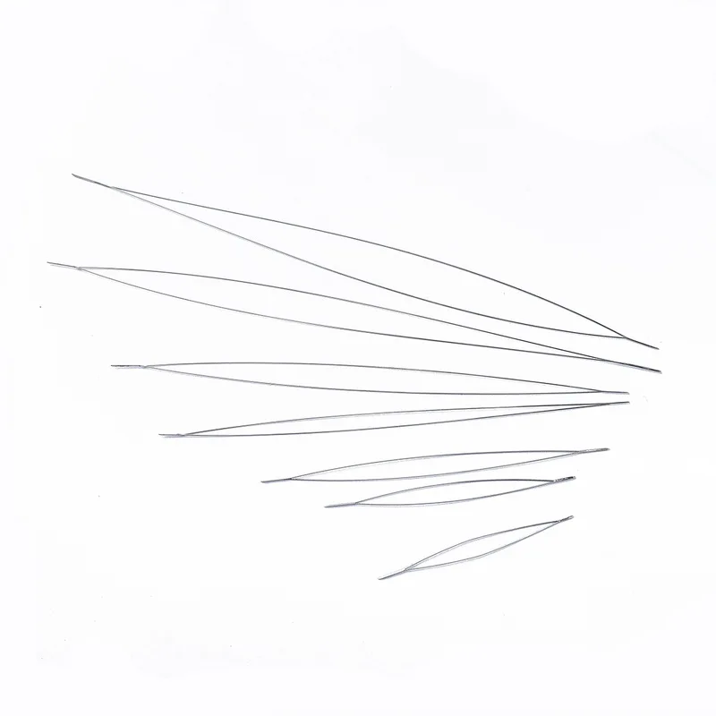 5Pcs Central Opening Curved Beading Needles Stainless Steel Tools Pins for bead Threading String Cord Easy Jewelry Sewing Making |