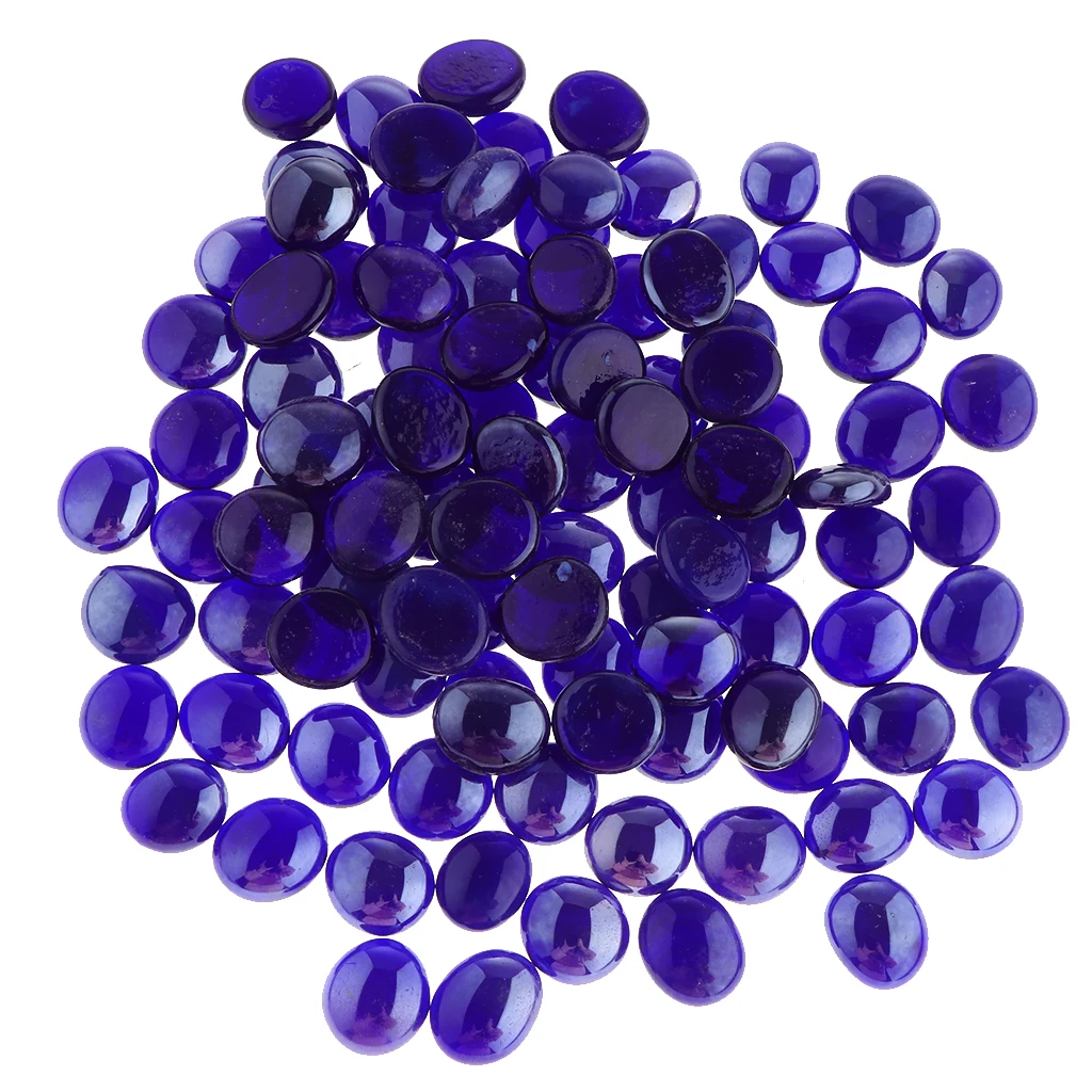 Sapphire Blue as de 100 шт прозрачные шарики, аквариум галька для аквариума стол разброс декор, приблизительно 12-17 мм размер смешанный - Цвет: Sapphire Blue as de