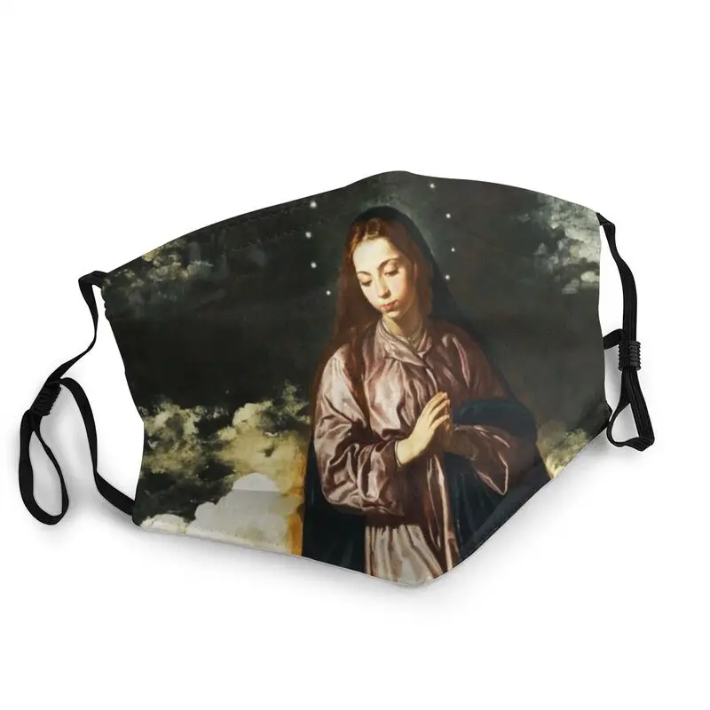 

Diego Velazquez Mouth Face Mask Adult Breathable The Immaculate Conception Mask Men Anti Haze Protection Respirator Muffle