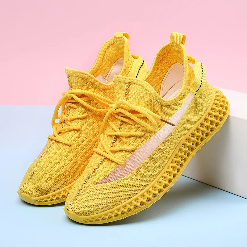Женские кроссовки тренд дышащая трикотажная сетчатая женская обувь сезон осень