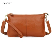 women genuine leather day clutches candy color shoulder bags womens fashion crossbody bags small clutch bags brown handbags