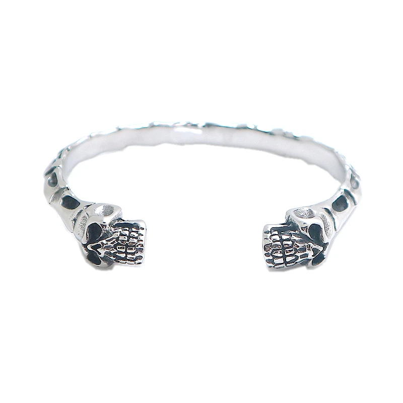

Unisex 316L Stainless Steel Cool Punk Gothic Cool Skull Bangle