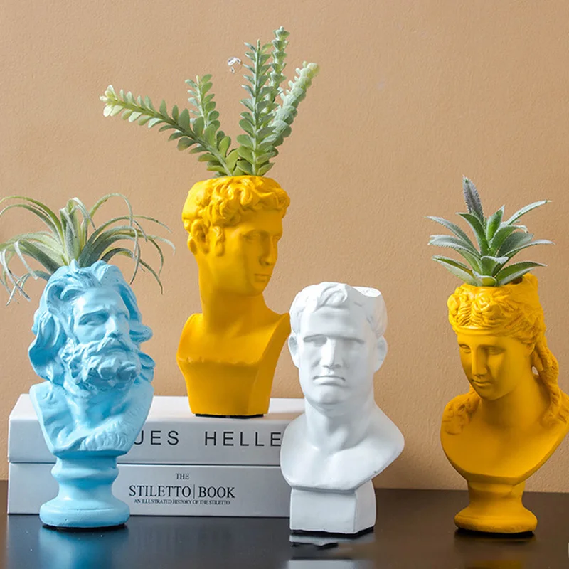 Ins скандинавский Венус штукатурка цветочный горшок Давид Горшечное растение