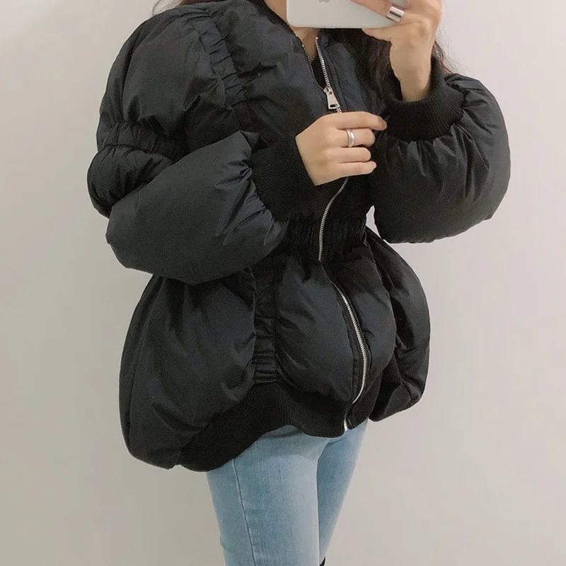 Женские нестандартные короткие парки Зимняя мода 2019 женская верхняя одежда с