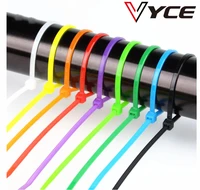 vyce 100pcs colorful 3150mm width 2 5mm factory standard self locking plastic nylon cable tieswire zip tie