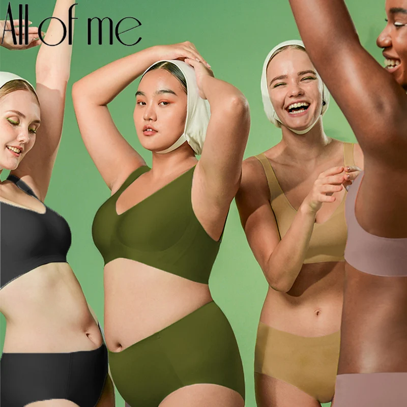 

S-5XL, Женский бесшовный бюстгальтер, бюстгальтер без косточек, мягкое нижнее белье, женское нижнее белье, большая Пижама, бесшовные сексуальн...