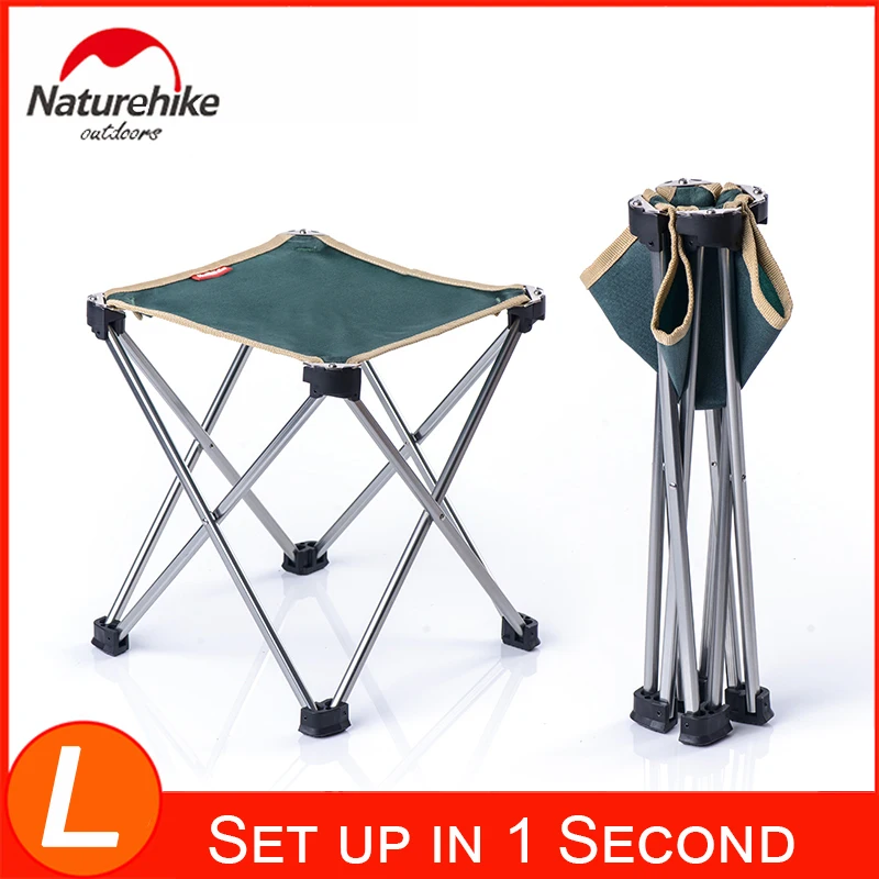 

Ultralight Camp Stool Portable Mini Folding Chairs for Camping Fishing Hike Picnic Gardening Backpacking with Carry Bag included