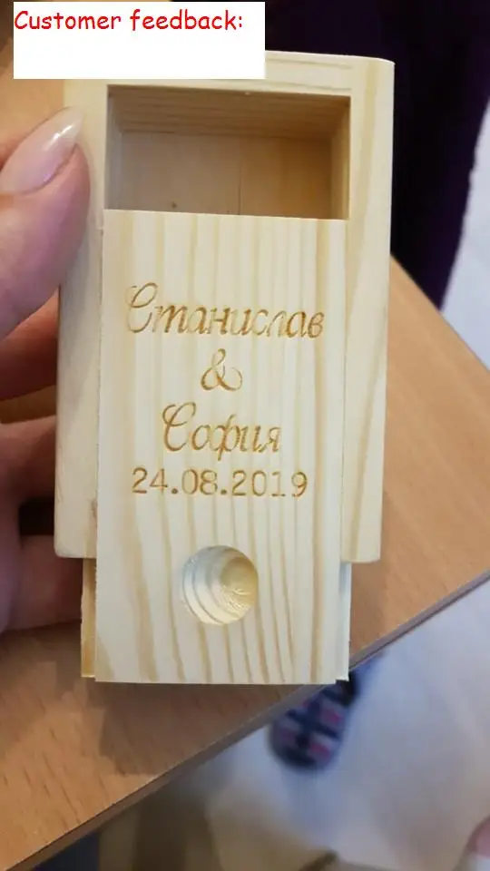 Шкатулка под заказ для свадебных колец деревянная шкатулка держатель в