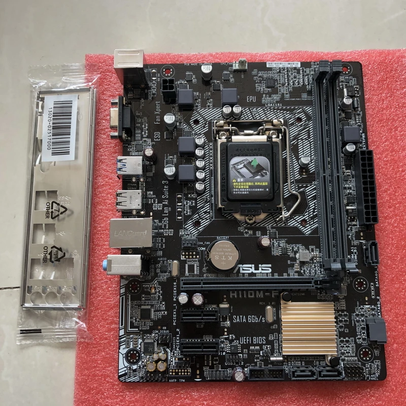 

for ASUS H110M-F Motherboard LGA 1151 DDR4 USB2.0 USB3.0 HDMI H110 USED Desktop motherboard
