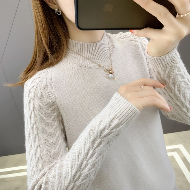 

Room 189434, no. 2 on the 1st platoon 】 will nail bead half a turtle neck twist turtleneck sweater [1155] 54