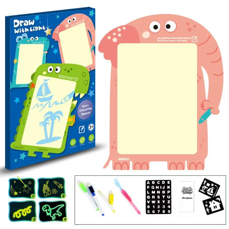 

A4 Draw with Light in Dark Children Kids Heavy Duty Drawing Board Set