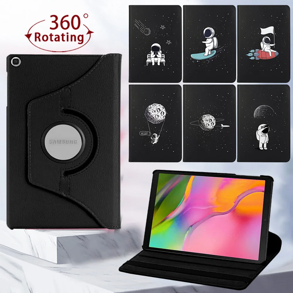 

For Samsung Galaxy Tab A 10.1 T510/Tab A7/Tab S6 Lite P610 360 Rotating Tablet Case Pu Leather Cover Case+ Free Stylus