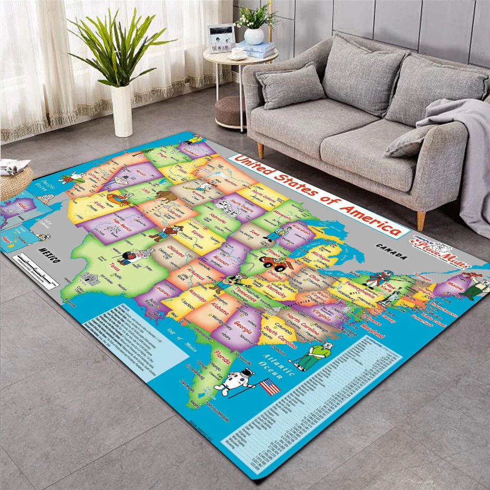 Развивающие коврики в салон детские 3D печатанный ковёр Коврик для прихожей