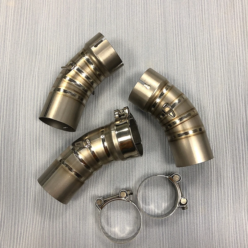 

1pcs OD 60mm Slip On Motorcycle Exhaust For BMW R nineT Modified Titanium Alloy Connection Middle Link Pipe Motorbike Muffler