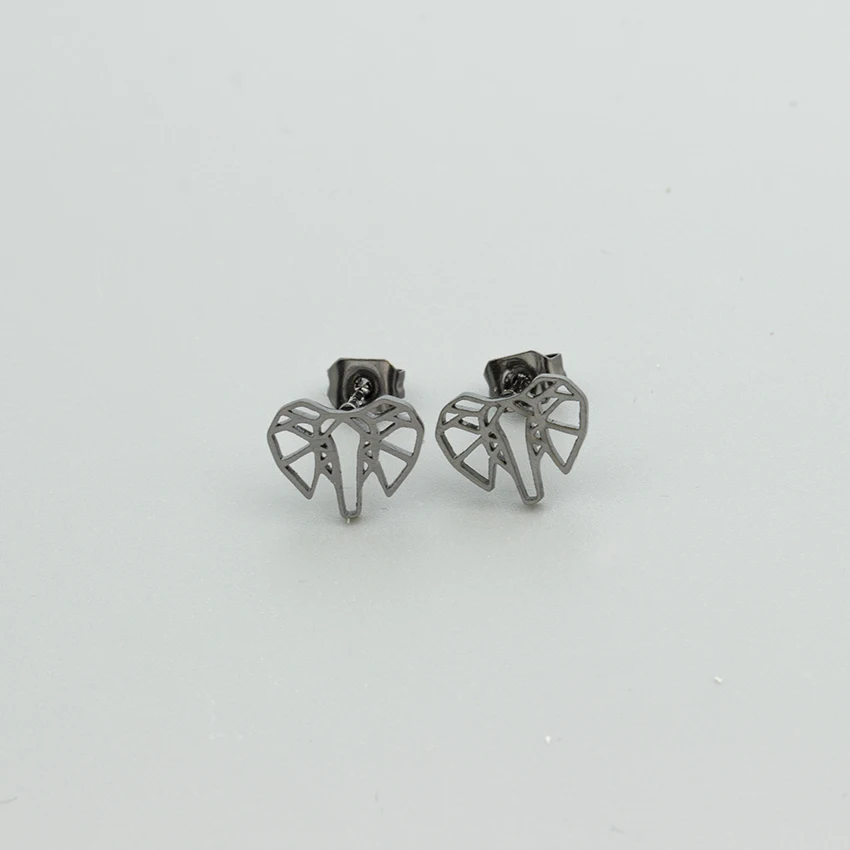 Минималистичные серьги гвоздики в виде слона для женщин детские украшения стиле