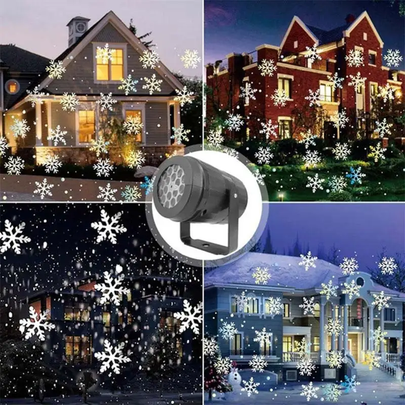 

LED Snow Light White Blizzard Projector Christmas Atmosphere Holiday Family Party Special Light Outdoor Christmas Light