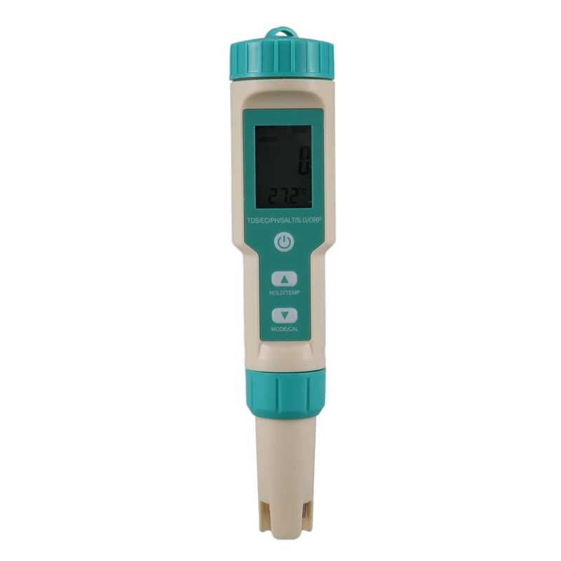 Цифровой тестер солености 7 в 1 ORP/солености/PH/TDS/EC/SG/TEMP Метр ОВП Монитор датчик