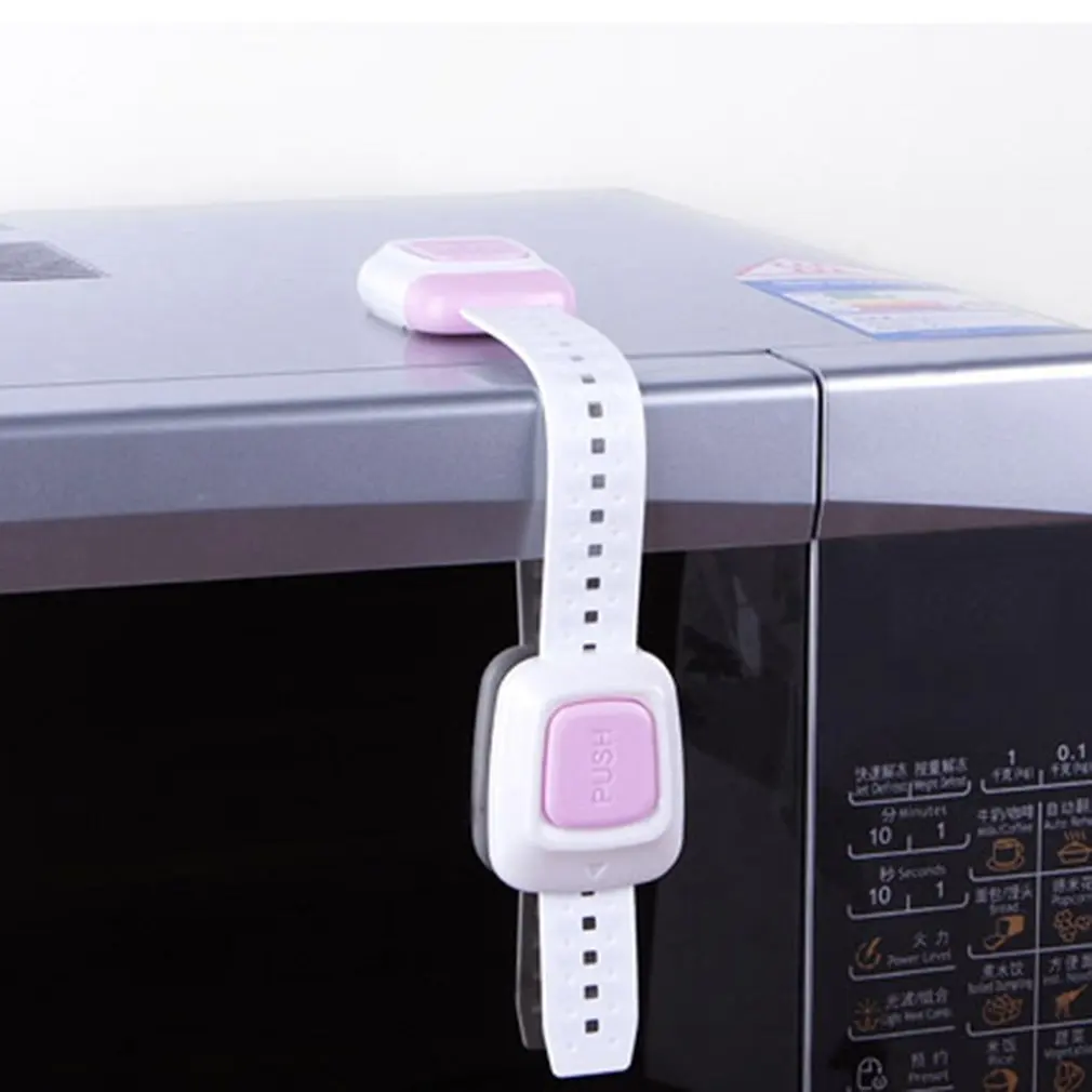 Многофункциональный замок безопасности для детей двойная кнопка дверной ящика