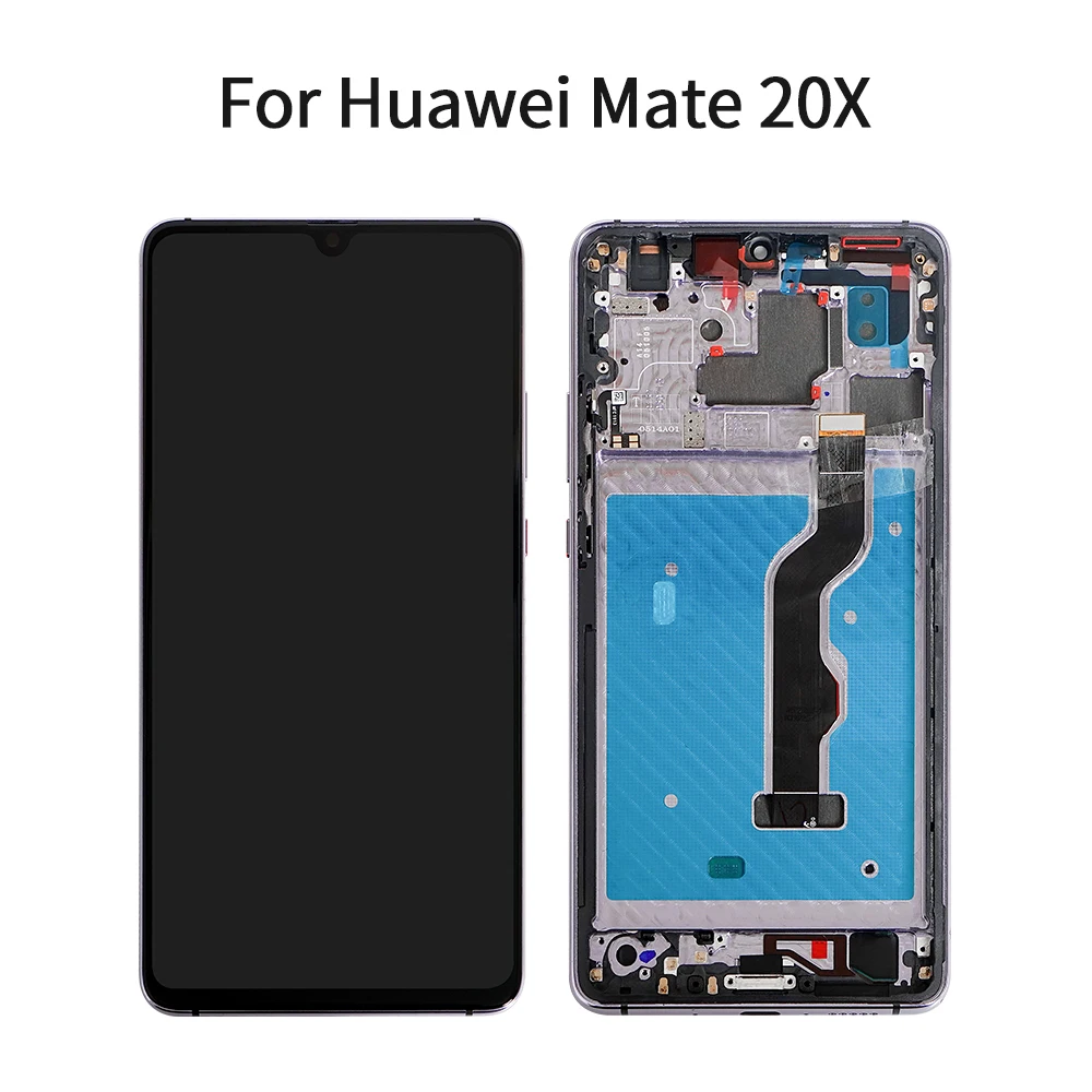 ЖК-дисплей AMOLED для HUAWEI Mate 20 X сенсорный экран с рамкой HUAWEi 20X дисплей Mate20 2018 Mate20X |