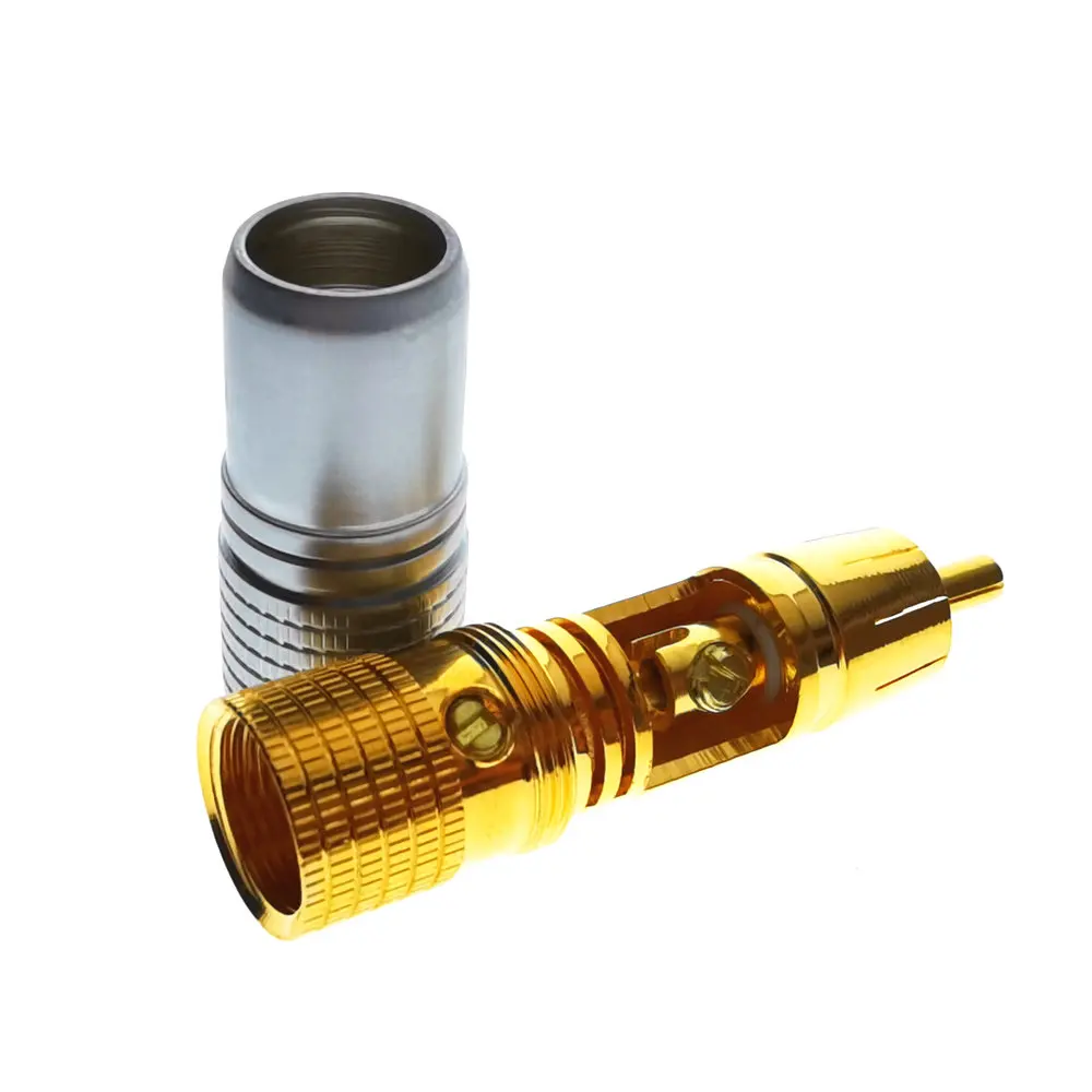 Комплект из 2 предметов с покрытыем цвета чистого 24 каратного золота Nakamichi RCA