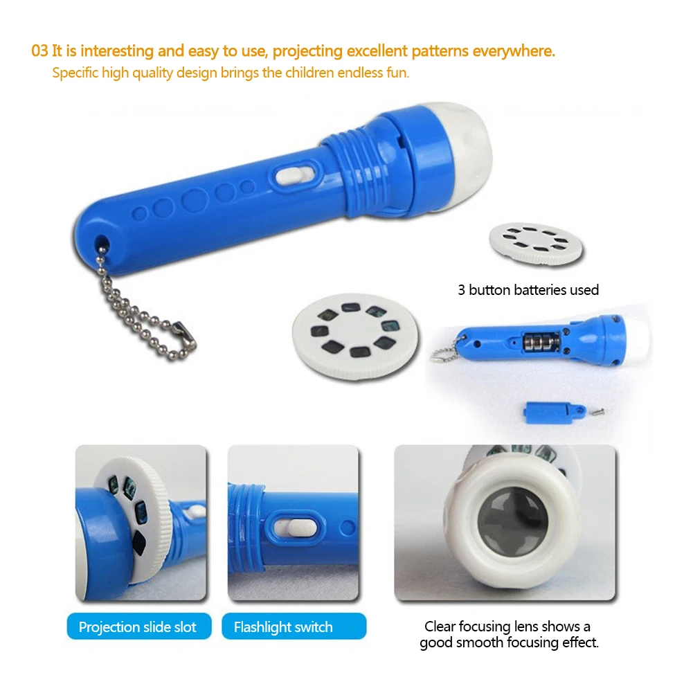 Проекции вспышка светильник детей проектор стильная футболка с изображением