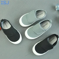 autumn new products simple casual velcro childrens canvas shoes korean soft sole spot small and medium sized childrens shoes