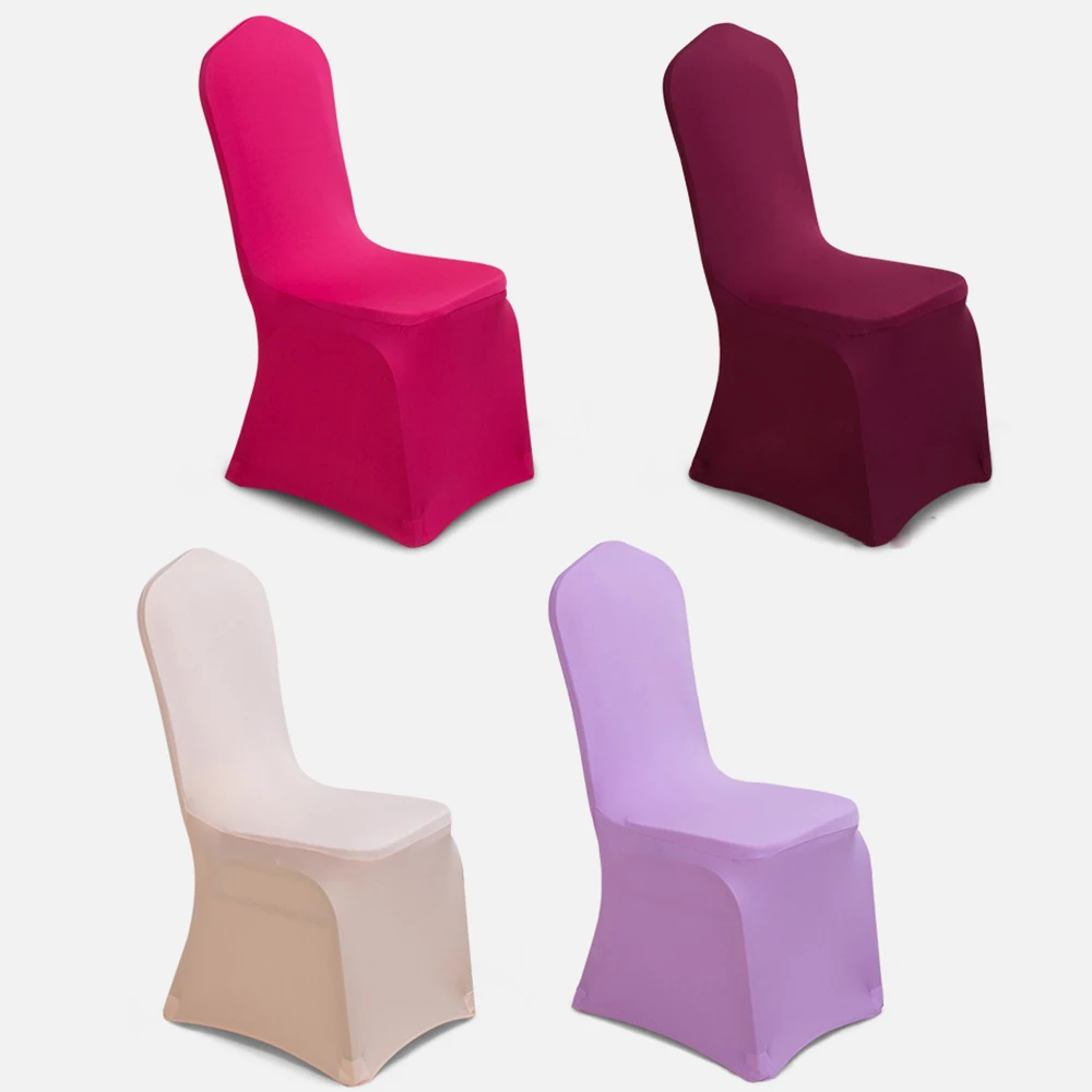 

Эластичные чехлы на стулья для столовой из спандекса, 1 шт., легко чистятся, украшение на свадьбу, Рождество, вечеринку, банкет, стул, защитный...